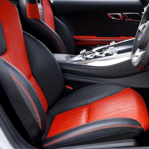 Car Black/Red Leather